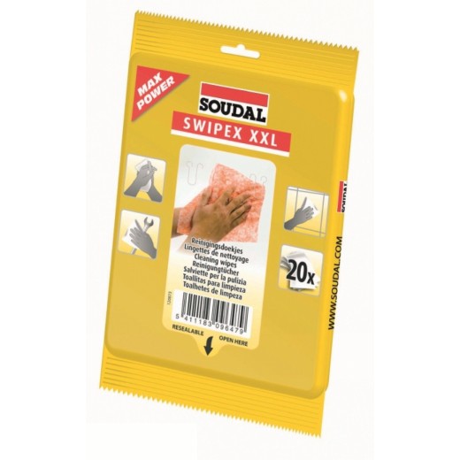 SOUDAL Swipex, servetele curatare, 20buc/pachet (12) 120874